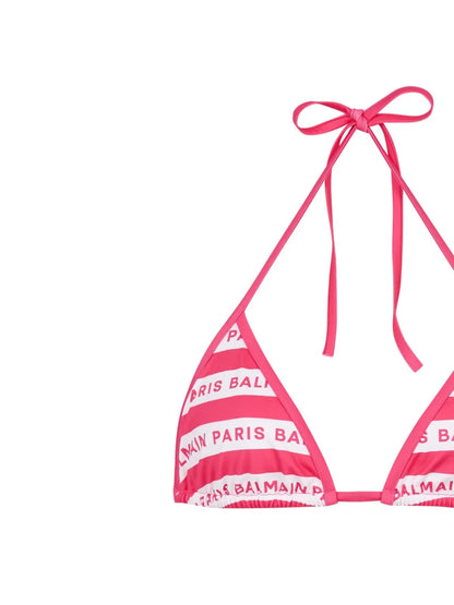 Logo-Print Bikini Set