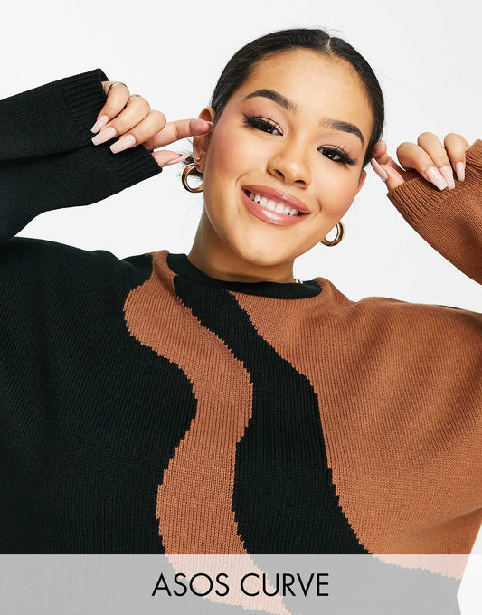 Curve Jumper With Wave Pattern