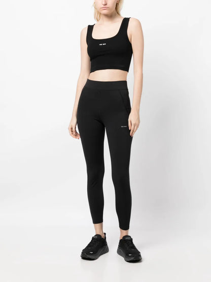 Logo-Print Panelled Leggings
