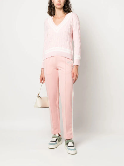 Logo-Embroidered Straight-Leg Track Pants
