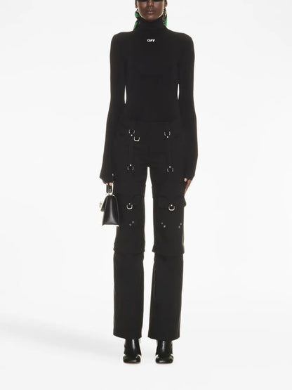 Buckle-Detail Cargo Pants