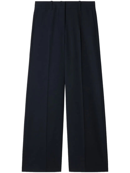 Wide-Leg Wool Trousers