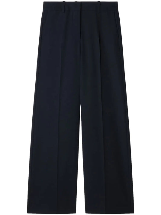 Wide-Leg Wool Trousers