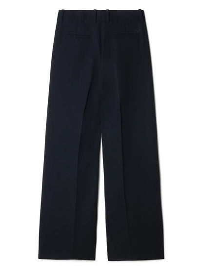 Wide-Leg Wool Trousers