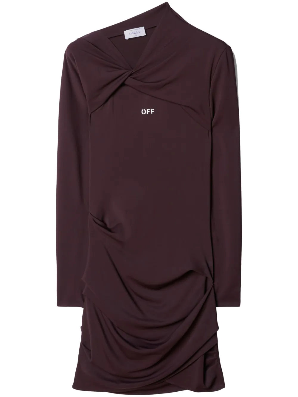 Off Stamp Twist-Detail Minidress