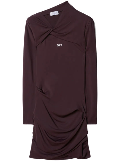 Off Stamp Twist-Detail Minidress