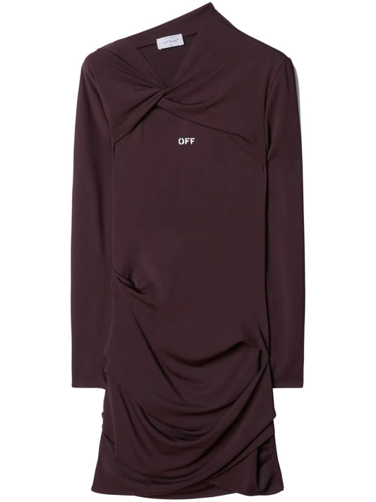 Off Stamp Twist-Detail Minidress