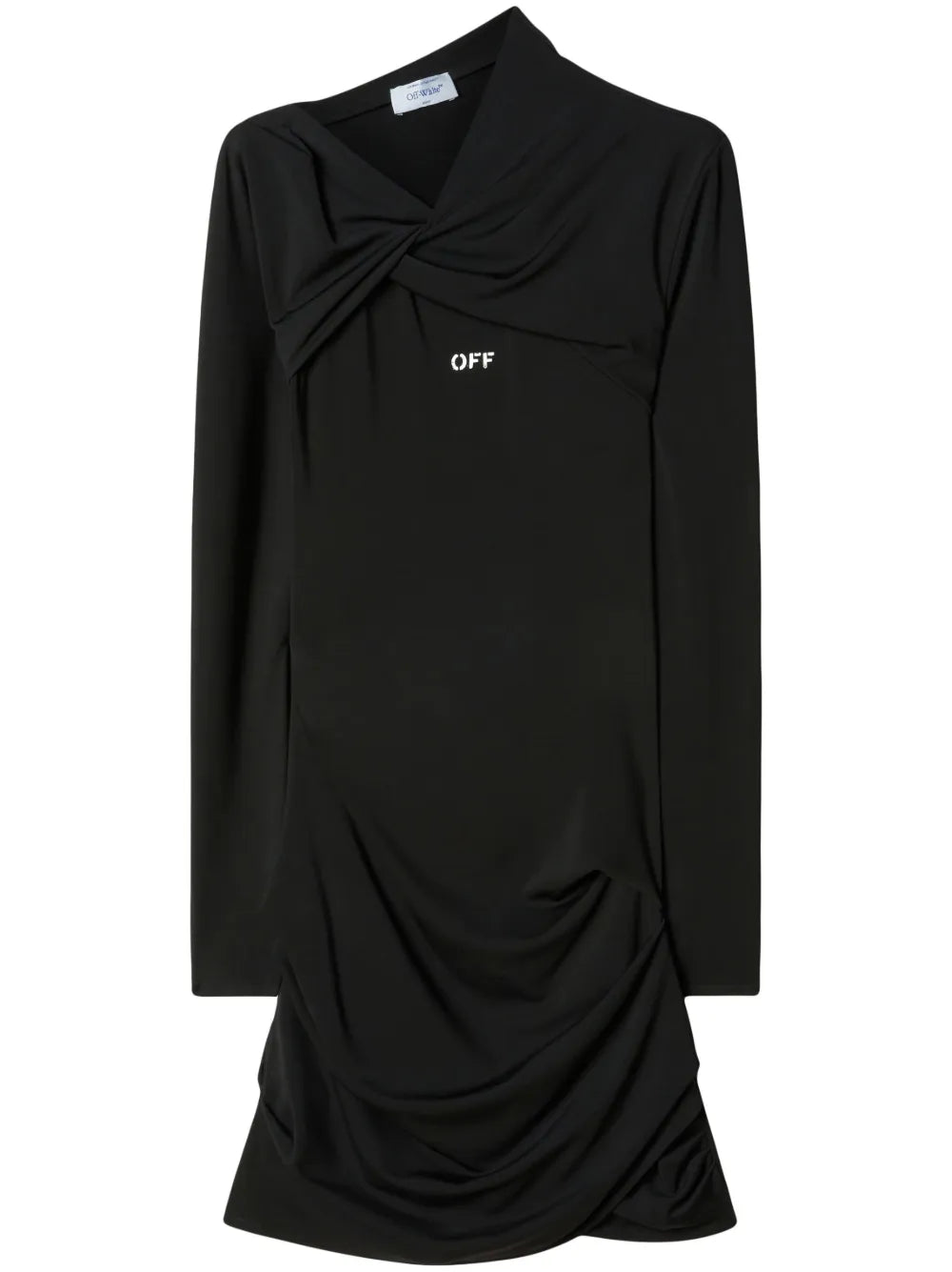 Off Stamp Twist-Detail Minidress