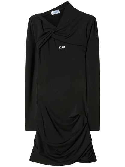 Off Stamp Twist-Detail Minidress