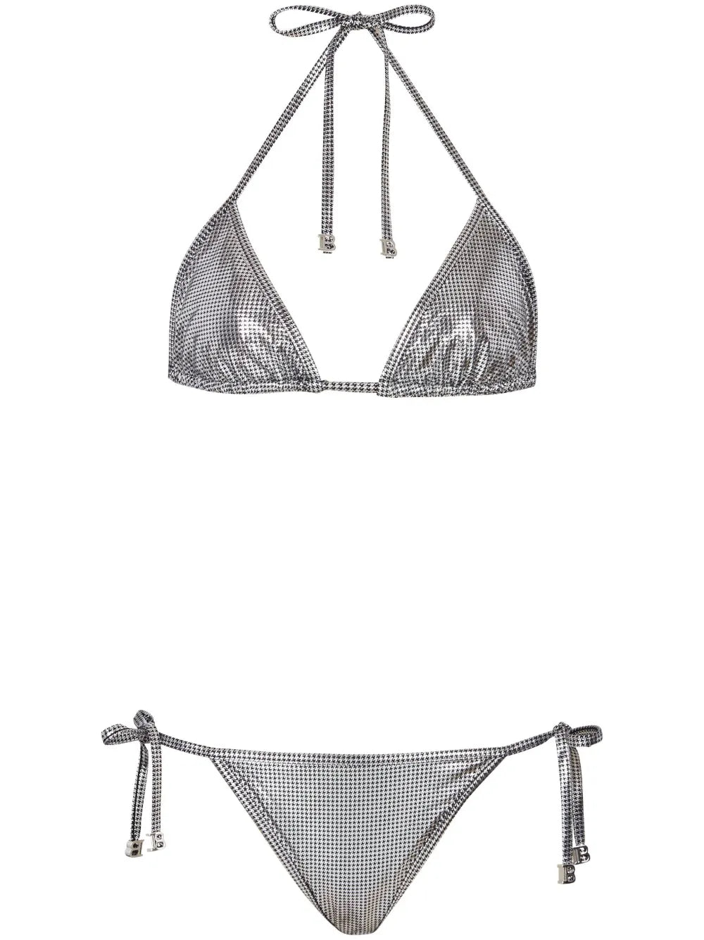 Metallic-Finish Bikini Set