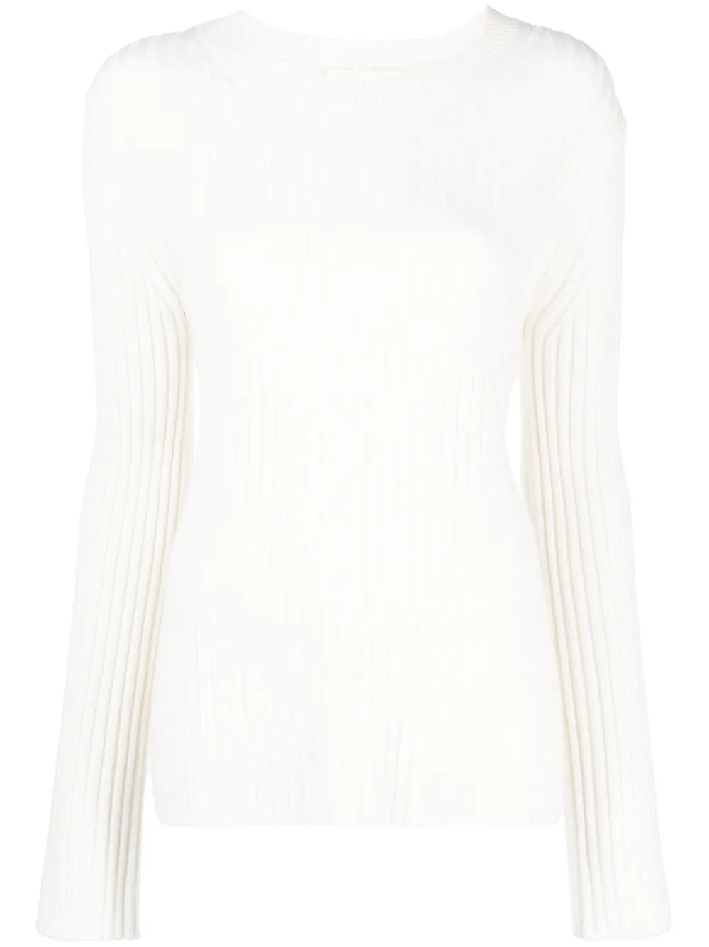 Rib-Knit Long-Sleeve Top