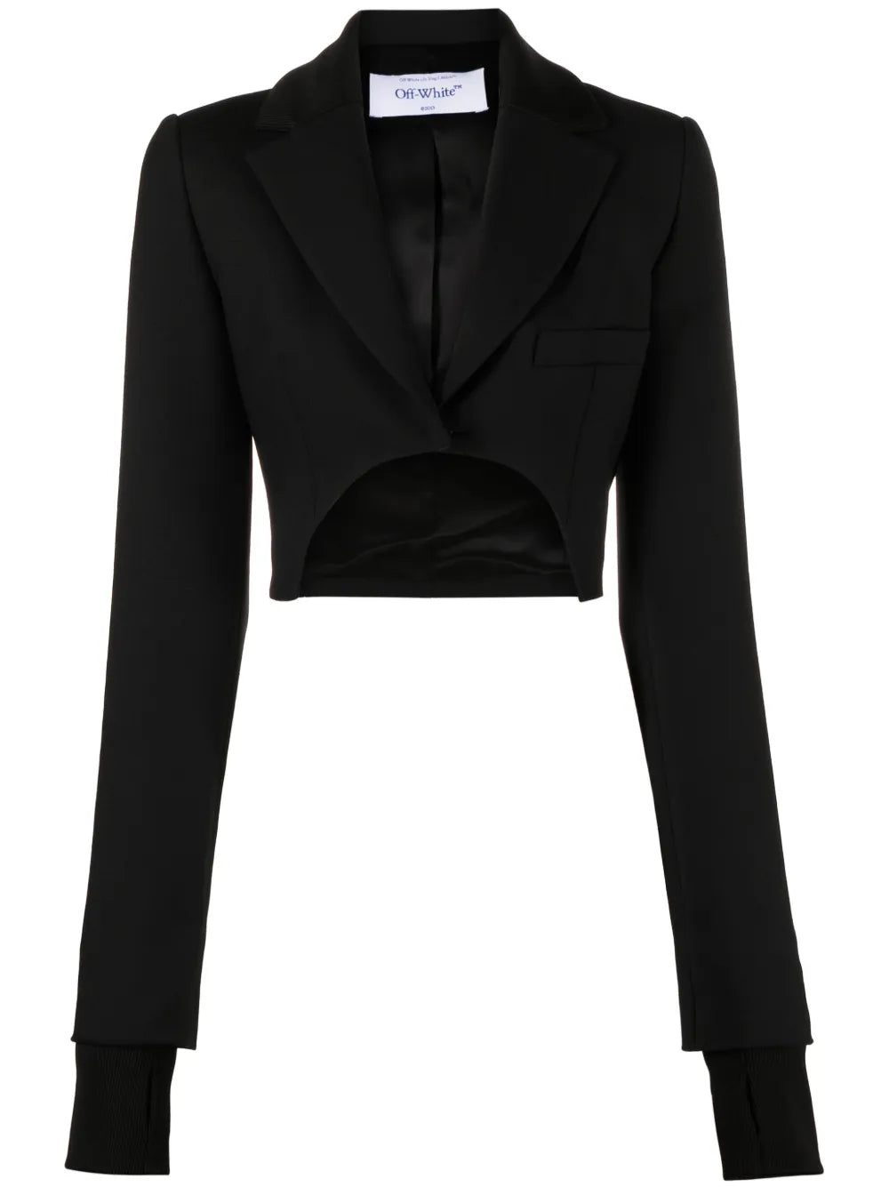 High-Low Cropped Blazer