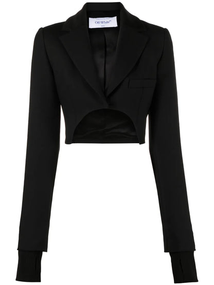 High-Low Cropped Blazer
