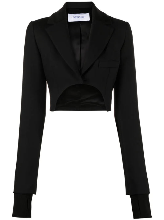 High-Low Cropped Blazer