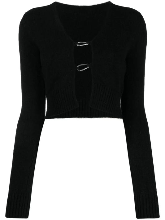 Open Front Long-Sleeve Cardigan