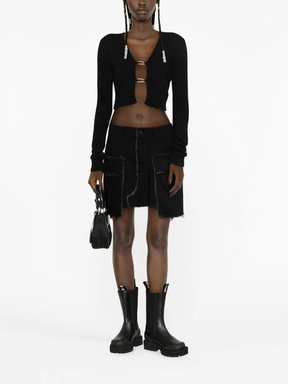 Open Front Long-Sleeve Cardigan