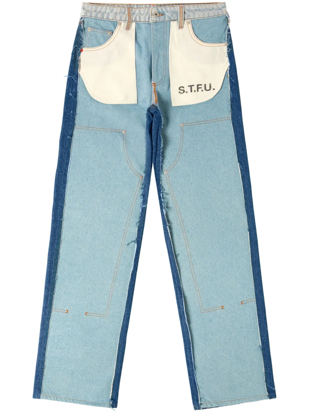 Mid-Rise Panelled Jeans