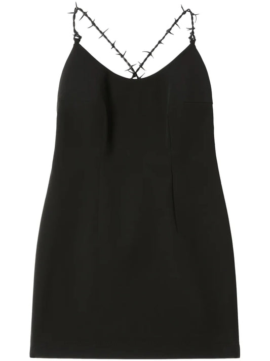 Logo-Patch Criss-Cross Strap Dress