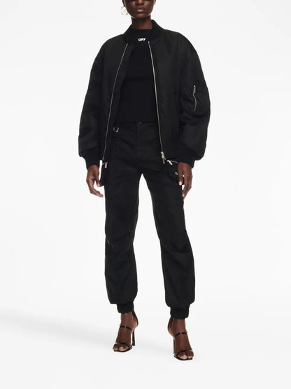 Zip-Fastening Bomber Jacket