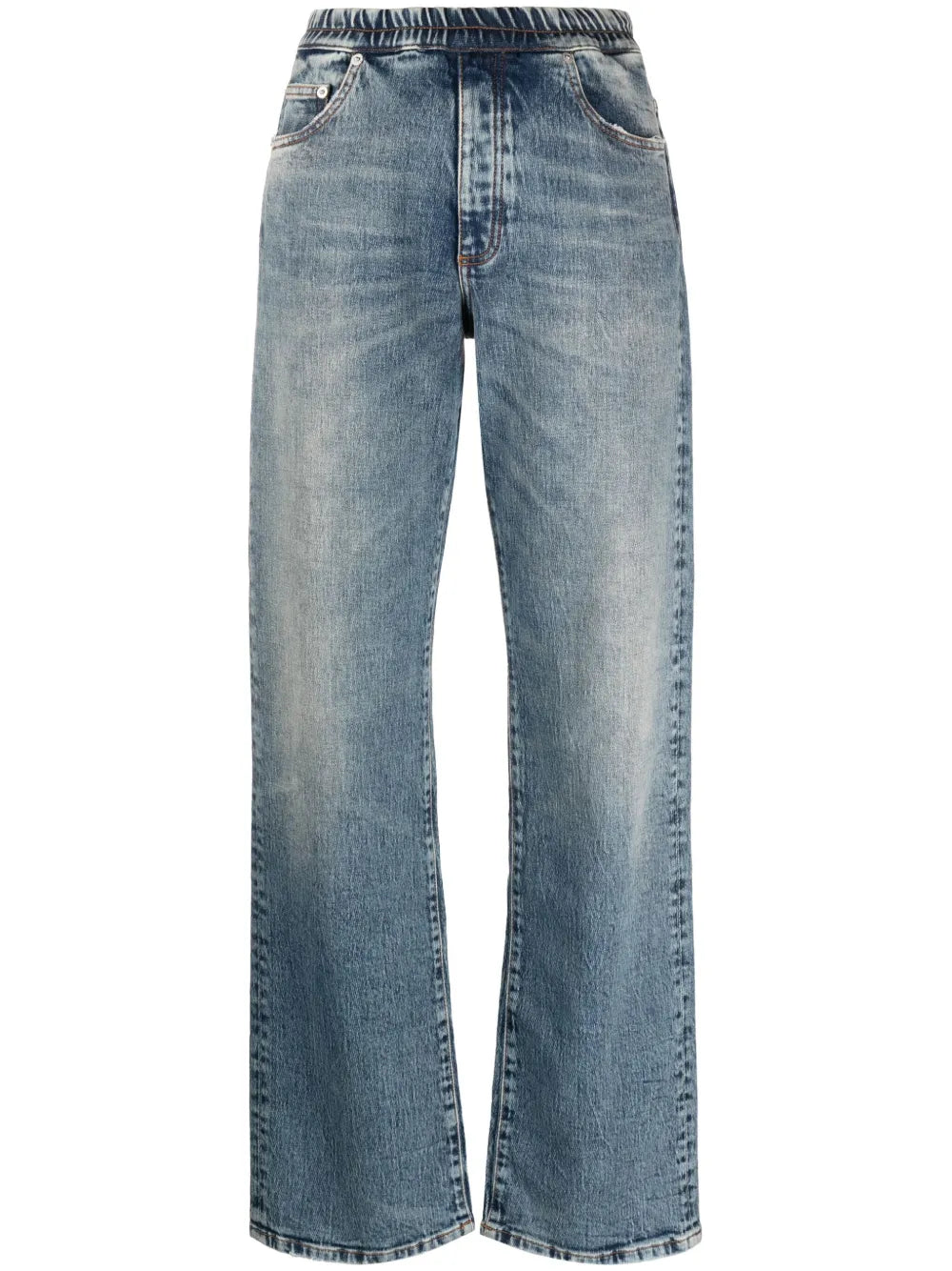 Elasticated-Waistband Jeans