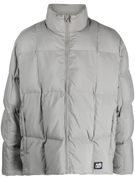 Logo-Appliqué Quilted Jacket