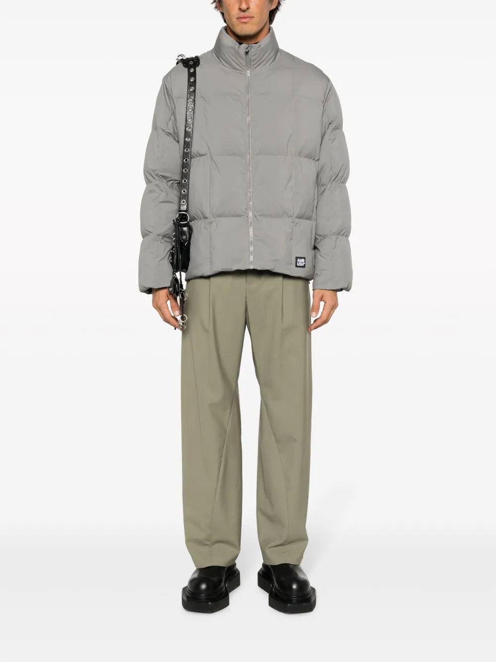 Logo-Appliqué Quilted Jacket