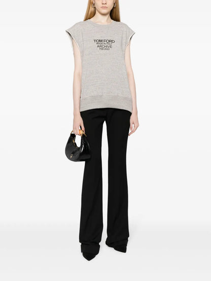Logo-Print Cotton Tank Top