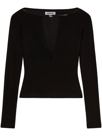 V-Neck Jersey Top