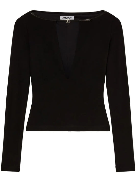 V-Neck Jersey Top