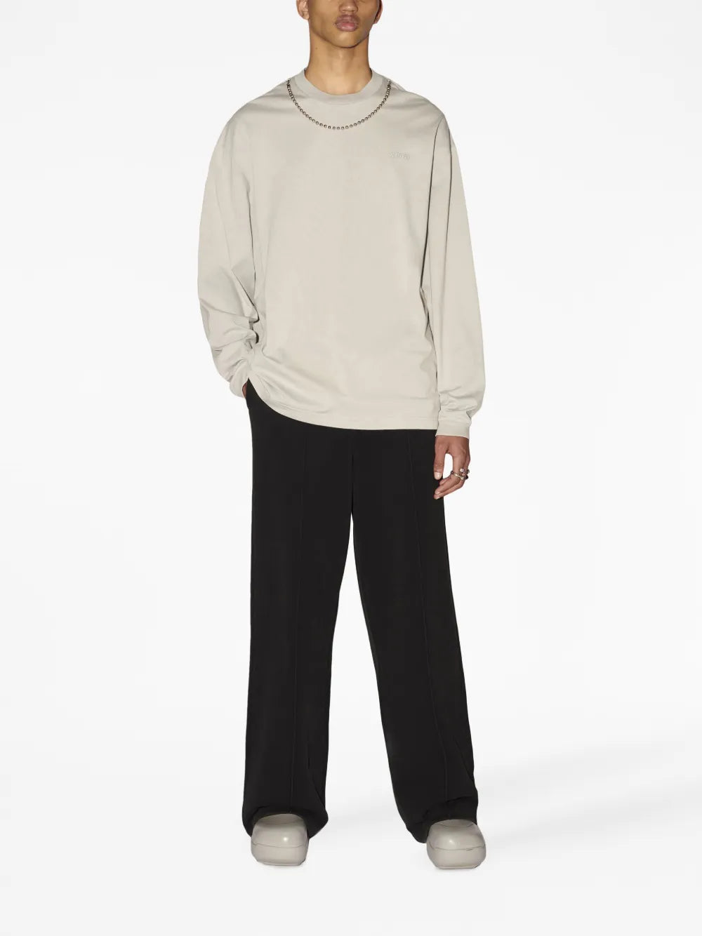 Ballchain Long-Sleeve Cotton Top