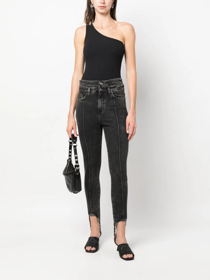 Cut-Out Skinny Jeans