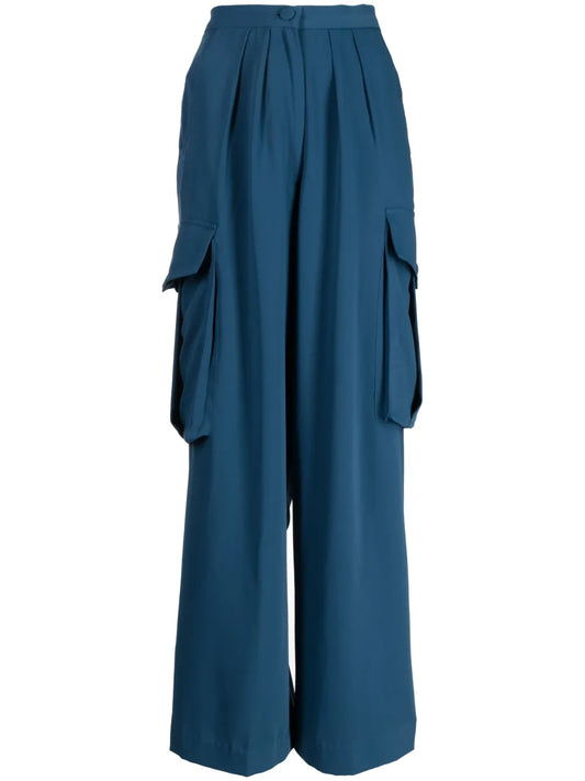 Delfin Crepe Cargo Pants