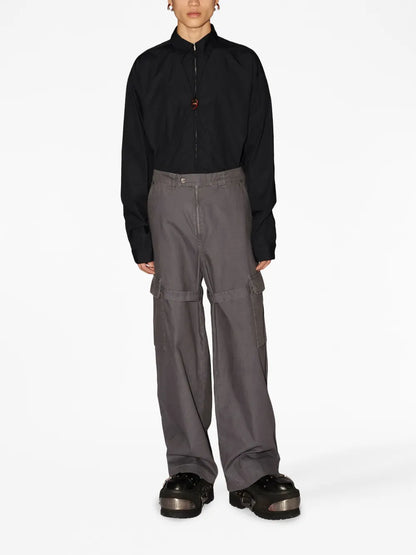 Belted-Leg Cargo Trousers
