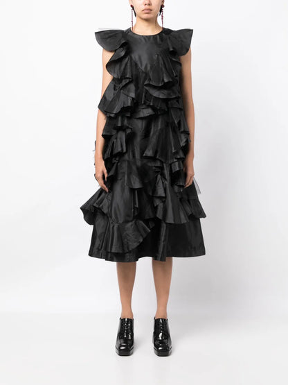 Ruffled A-Line Dress
