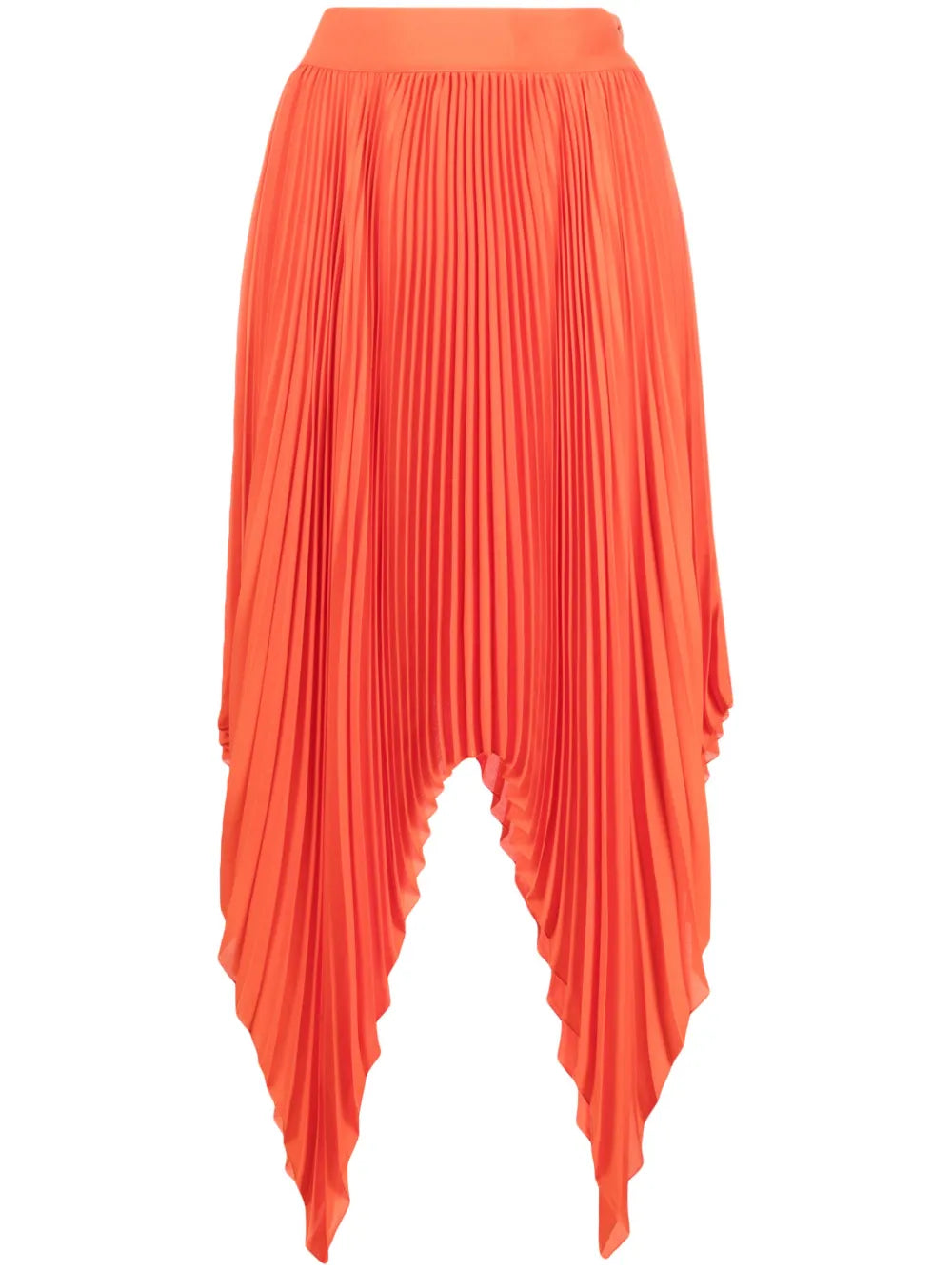 Asymmetric Pleated Skirt