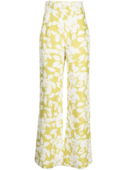 Lilly Flared Linen Trousers