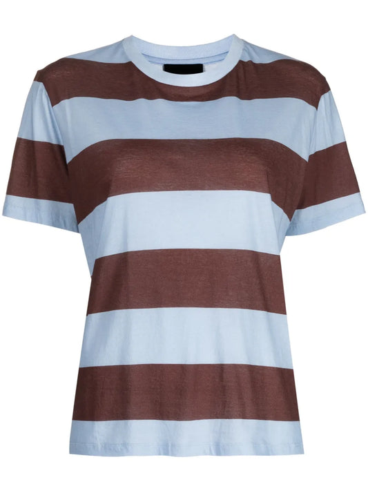 Stripe-Print Cotton T-Shirt
