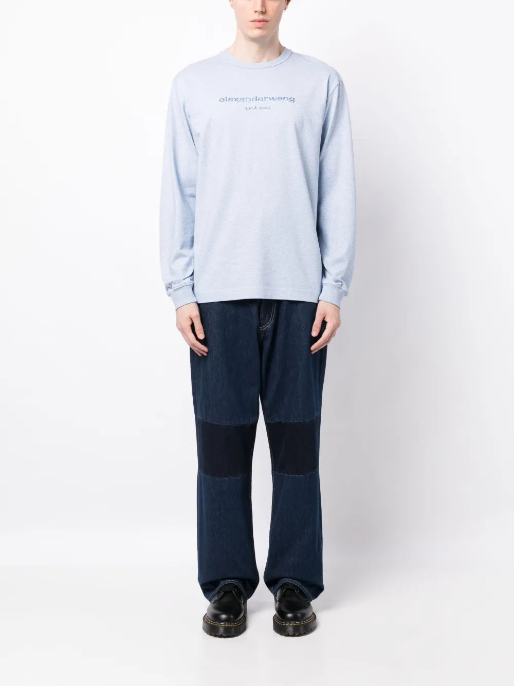 Glitter-Effect Long-Sleeve T-Shirt