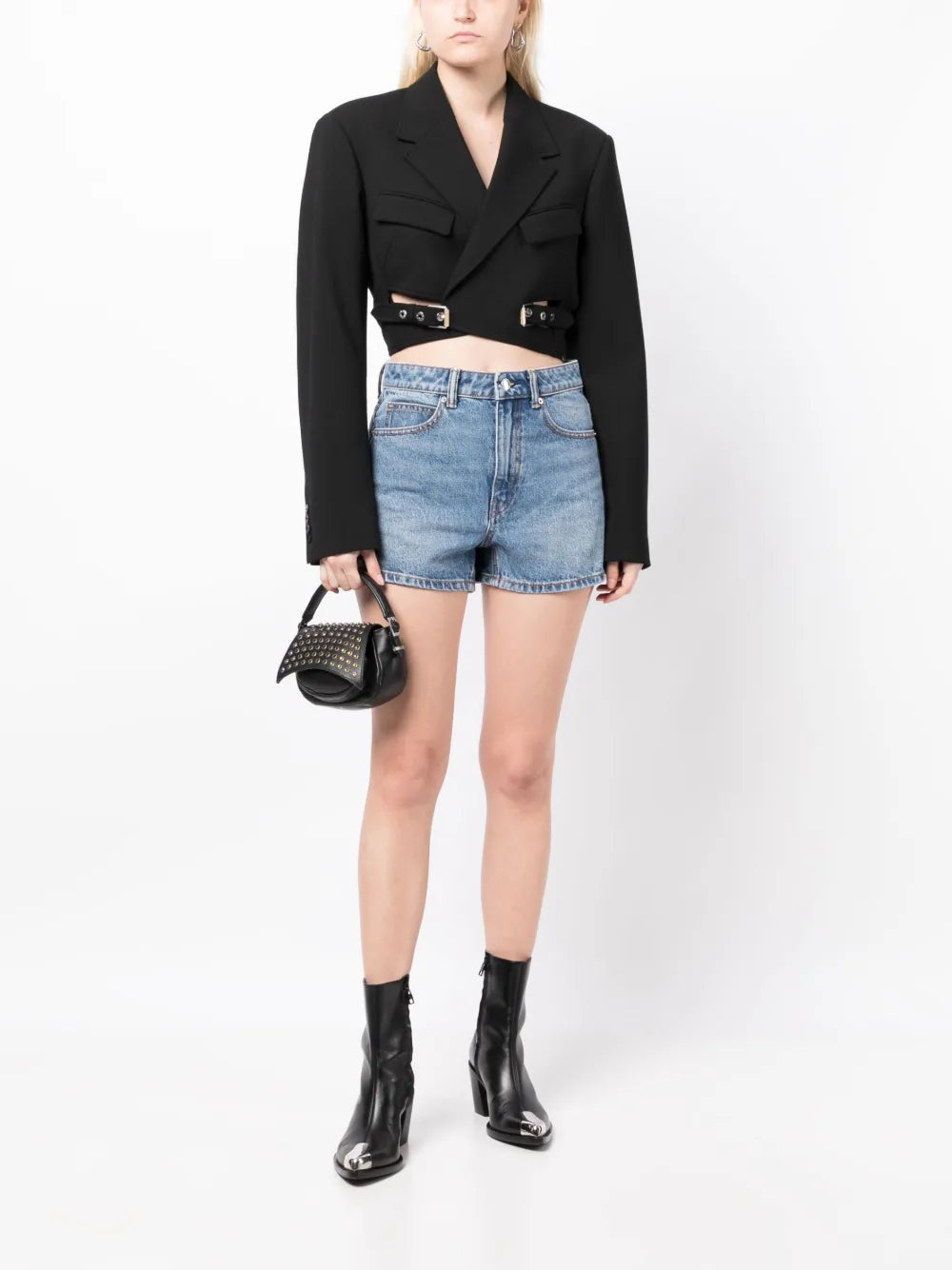 Shorty High-Rise Denim Shorts