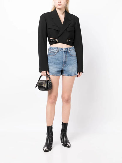 Shorty High-Rise Denim Shorts