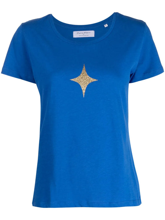 Star-Print Cotton-Jersey T-Shirt