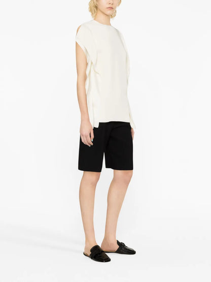 Slit-Sleeve T-Shirt