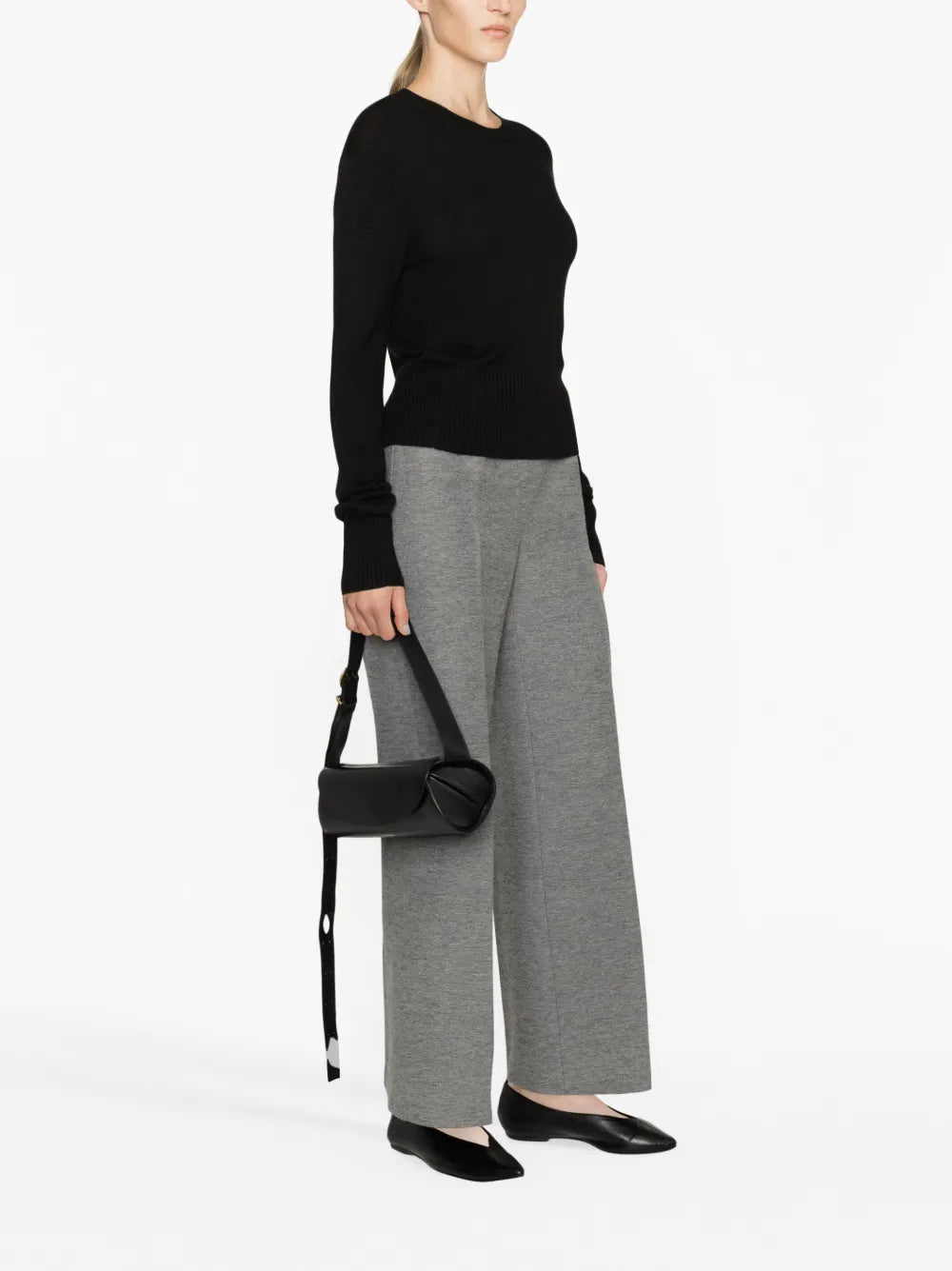 Crew-Neck Ribbed Jumper