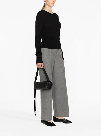 Crew-Neck Ribbed Jumper