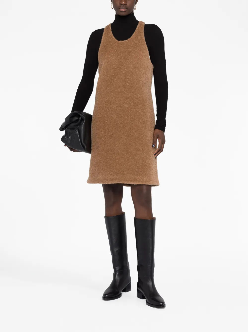 Brushed-Knit Minidress