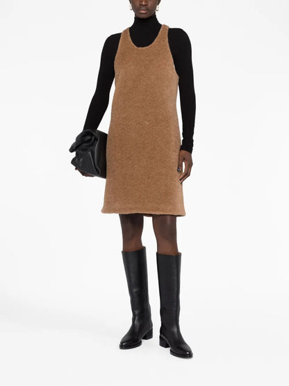 Brushed-Knit Minidress