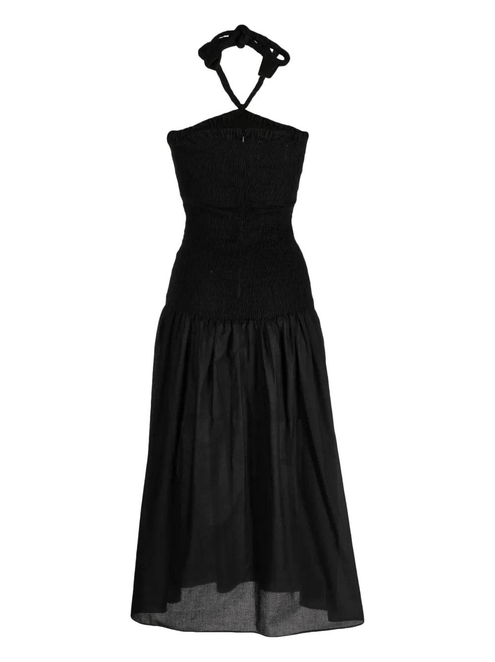 Shirred-Panel Dress