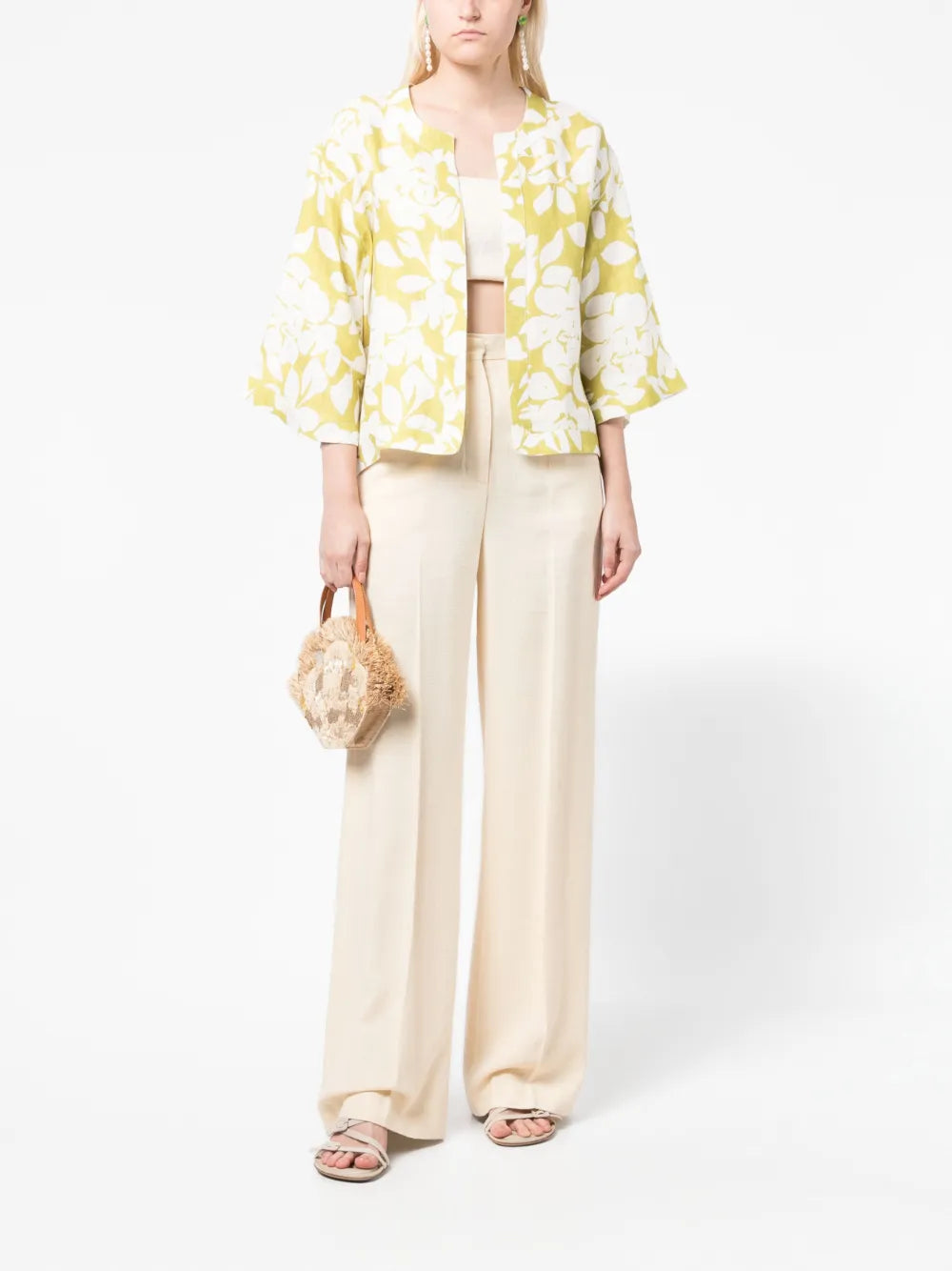 Lilly Floral-Print Cotton Bolero