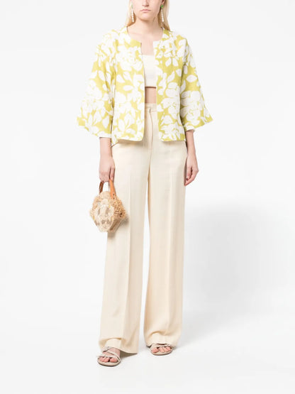 Lilly Floral-Print Cotton Bolero