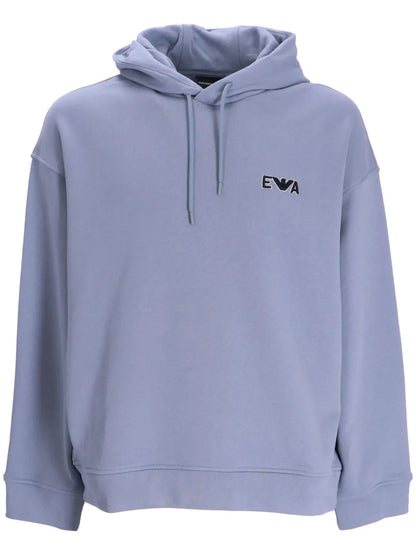 Logo-Patch Drawstring Hoodie